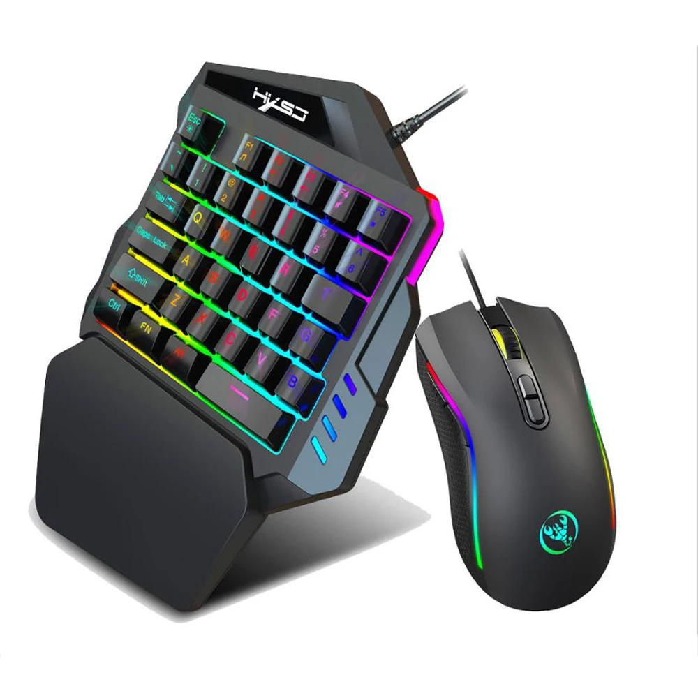Travelcool Gaming Keyboard and Mouse Wired Mechanical Rainbow Mini Half Keyboard Support Wrist Rest USB Wired Mouse for Game
Travelcool Gaming Keyboard and Mouse Wired Mechanical Rainbow Mini Half Keyboard Support Wrist Rest USB Wired Mouse for Game