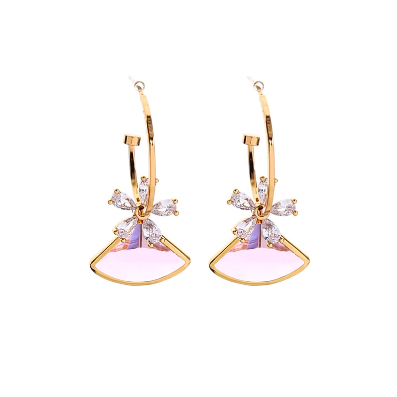 90054 925 Hypoallergenic Real Gold Plated Cubic Zircon Jewelry Women Fashion High Quality Dainty Hoop Earrings 2020
90054 925 Hypoallergenic Real Gold Plated Cubic Zircon Jewelry Women Fashion High Quality Dainty Hoop Earrings 2020