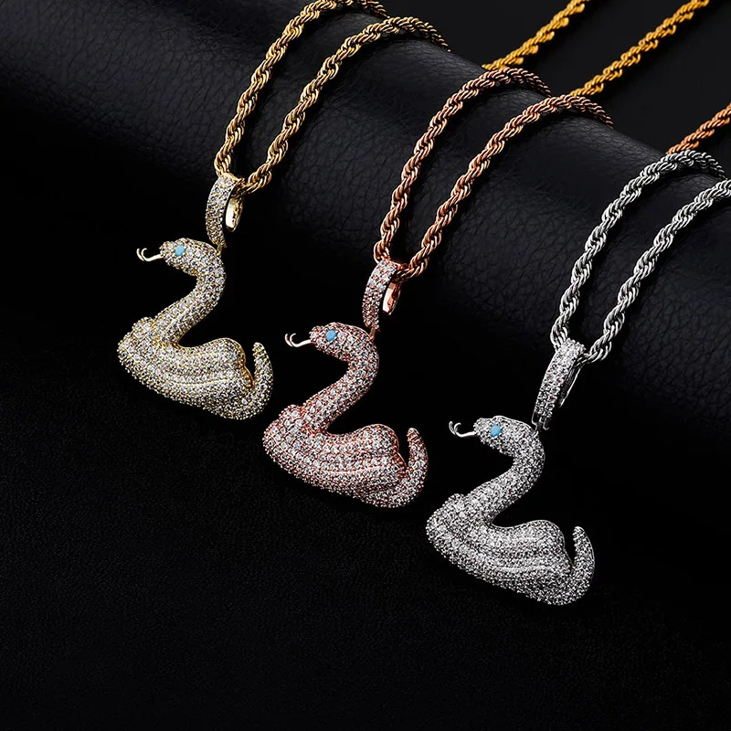 Wholesale Hip Hop Snake Pendant Necklace Micro Pave Cubic Zirconia Pendant Hip Hop Fashion Jewelry Gift For Men Women, Multi color
Wholesale Hip Hop Snake Pendant Necklace Micro Pave Cubic Zirconia Pendant Hip Hop Fashion Jewelry Gift For Men Women, Multi color