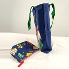 Handbags Promotional Custom Printing Recycle Handbags Promotional Casual Women Pouch Set Shopping Bag Tote Canvas Bag