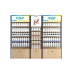 Wood Shelf Rack Glass for Supermarkets Wooden Metal Supermarket. with Food Suppliers Supermarket Shelves