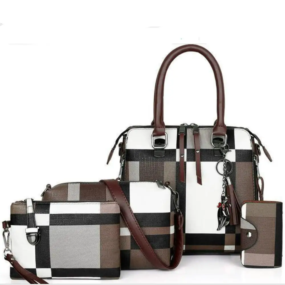 2020 Cheap Price New lady women shoulder bag grid constrant color 4 pieces pu handbag set, Contrast color
2020 Cheap Price New lady women shoulder bag grid constrant color 4 pieces pu handbag set, Contrast color