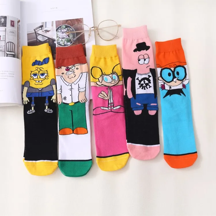 Hot selling good quality cute colorful patrick star fashion captain eugene funny cartoon socks for women, Pic stock/custom
Hot selling good quality cute colorful patrick star fashion captain eugene funny cartoon socks for women, Pic stock/custom