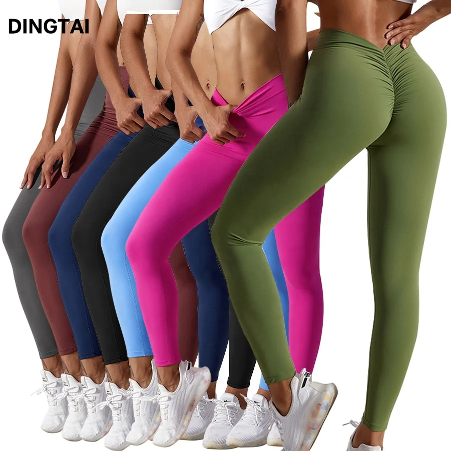 

Feels Like Skin Custom Logo Women Lover Butt Lifting Sport Running Workout Gym Fitness High Waist Trainer Yoga Pants
