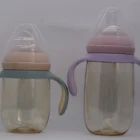 New baby products OEM/ ODM Baby milk bottle with handle free
