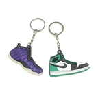 Custom 3D PVC mini soccer shoes keychain