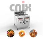 Electric Chicken Deep Fryer 4 Baskets OFE-322 Commercial Open Fryer