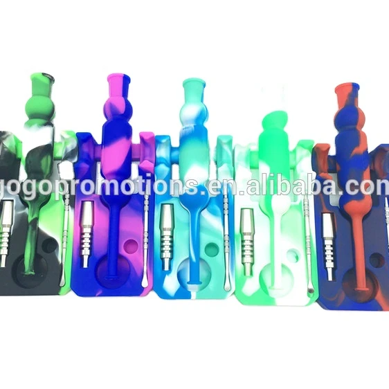 Easy Cleaning Silicone Smoking Water Pipes Collector with Titanium nail Dabber Rig Custom Logo
Easy Cleaning Silicone Smoking Water Pipes Collector with Titanium nail Dabber Rig Custom Logo