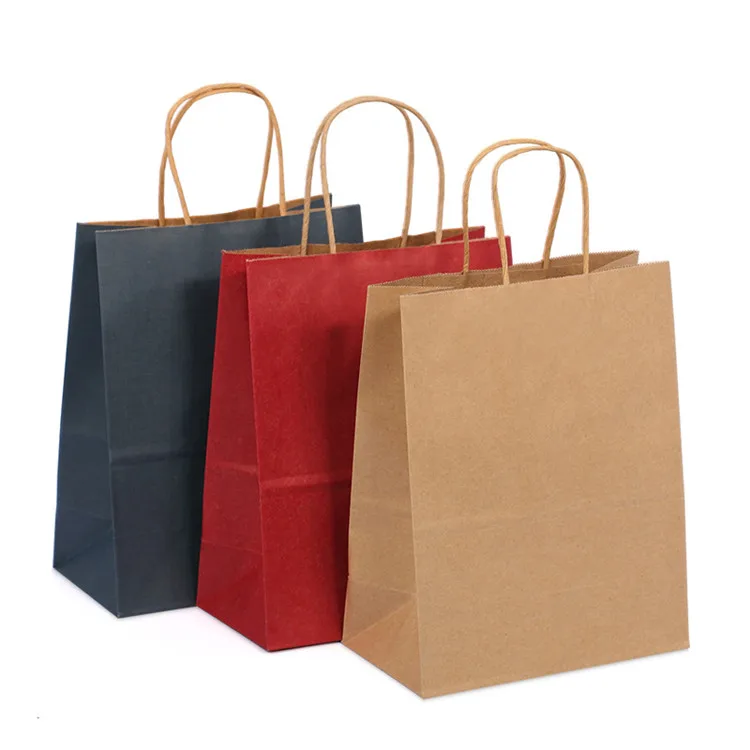 wholesale kraft paper packing bag for packing fitness yoga wear
