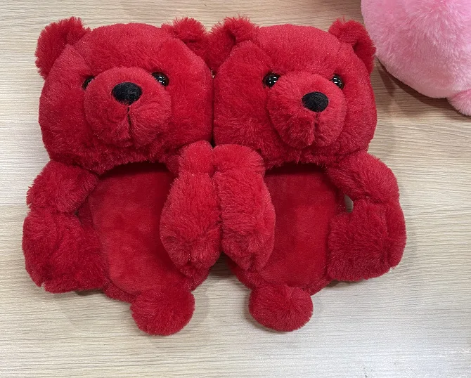New Arrival Kids Teddy Bear slipper Indoor Anti-slip Faux Fashion Fluffy adult Teddy Bear Slippers
New Arrival Kids Teddy Bear slipper Indoor Anti-slip Faux Fashion Fluffy adult Teddy Bear Slippers