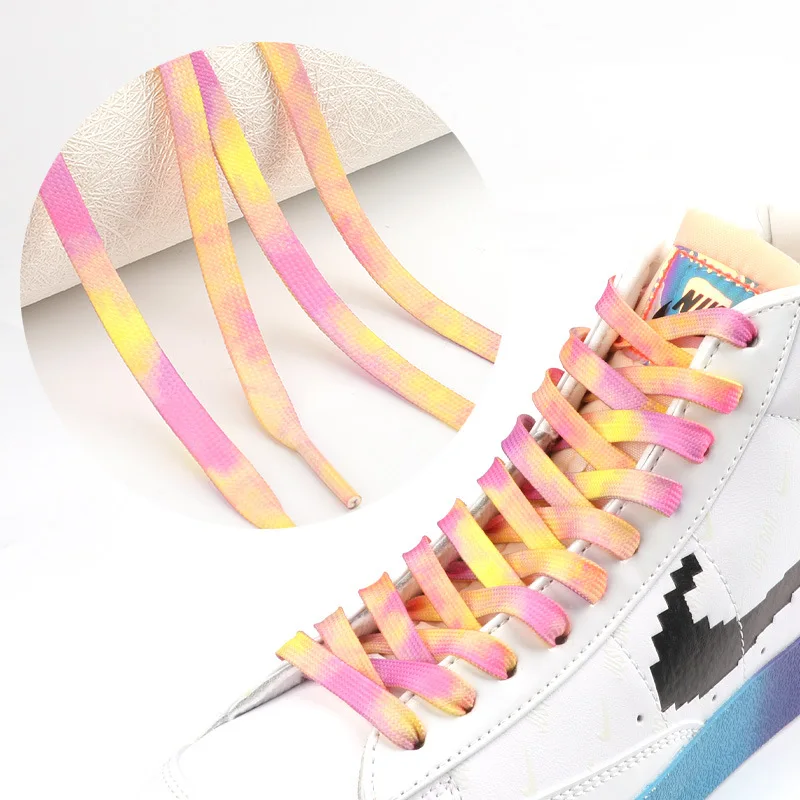 Tie Dye Shoelaces Gradient Colors Shoe Laces for Sports Shoes Boots Sneakers Skates, Rainbow
Tie Dye Shoelaces Gradient Colors Shoe Laces for Sports Shoes Boots Sneakers Skates, Rainbow