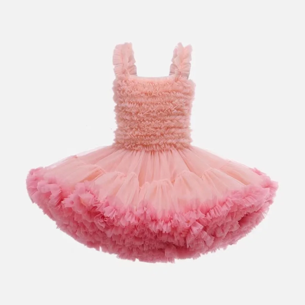 

Wholesale New Baby Mesh Princess Dress For Small And Medium-Sized Children Girl Fluffy Sleeveless Fashion Tutu Dress, Provide color chart
