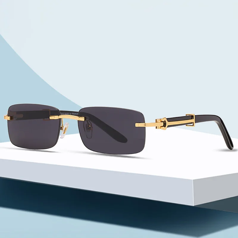 Fashion Personality Eyewear Female Vintage Sun Glasses Small Rimless Rectangular Sunglasses For Women
Fashion Personality Eyewear Female Vintage Sun Glasses Small Rimless Rectangular Sunglasses For Women