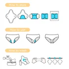 Super Absorbent Organic Cloth Cotton Reusable Washable Sanitary Napkin Menstrual Pads