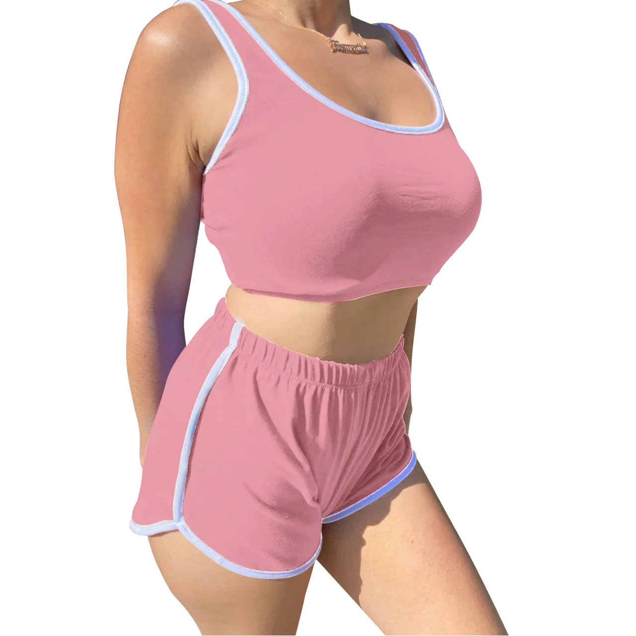 2021 New Arrival women shorts tracksuit set Women Tube Tops Tracksuits T-shirts Pant Trousers for women stylish 2 piece short, Picture
2021 New Arrival women shorts tracksuit set Women Tube Tops Tracksuits T-shirts Pant Trousers for women stylish 2 piece short, Picture