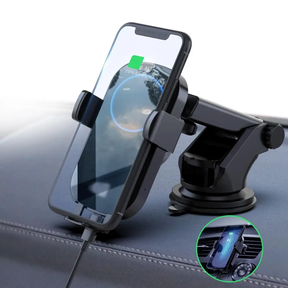 Amazon Hot Sale Universal Car Mount Wireless Charger 360 Adjustable Car Mobile Phone Holder Phone Accessories For iPhone, Black
Amazon Hot Sale Universal Car Mount Wireless Charger 360 Adjustable Car Mobile Phone Holder Phone Accessories For iPhone, Black