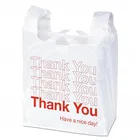 Biodegradable t-shirt bag, bags with logos, eco-friendly t-shirt plastic bag