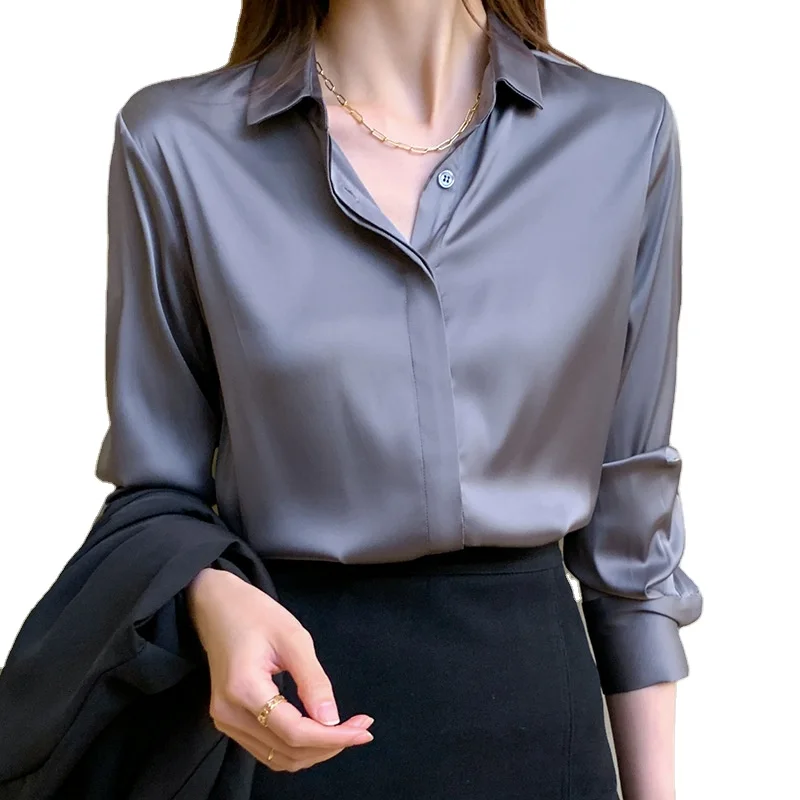 Wholesale Custom Silk Satin Blouse 2021 Spring New Style Long Sleeve Elegant Office Ladies Wear Chiffon Blouses
Wholesale Custom Silk Satin Blouse 2021 Spring New Style Long Sleeve Elegant Office Ladies Wear Chiffon Blouses