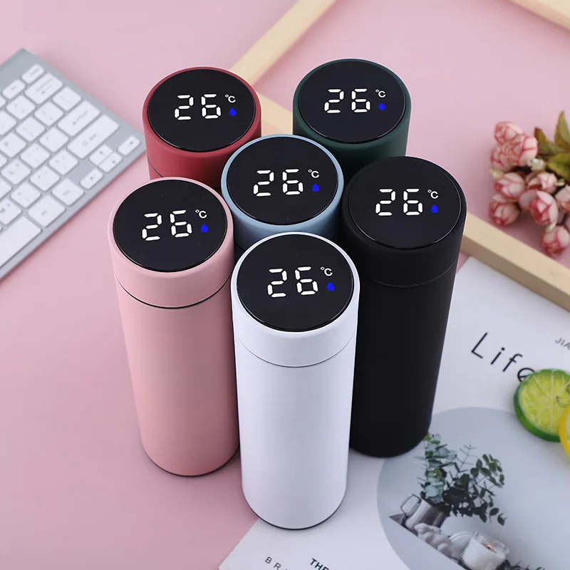 500Ml Hot Cold Drinks Smart Vacuum Insulated 304 Stainless Steel Smart Water Bottle Led Temperature Display Lid
500Ml Hot Cold Drinks Smart Vacuum Insulated 304 Stainless Steel Smart Water Bottle Led Temperature Display Lid