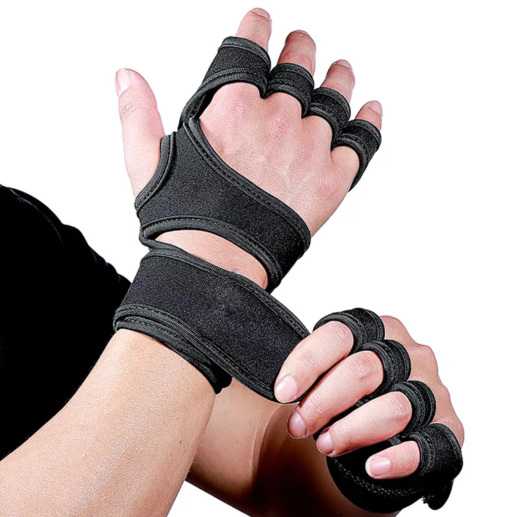High quality half finger fitness gloves gym workout weight lifting gloves with custom logo, Black
High quality half finger fitness gloves gym workout weight lifting gloves with custom logo, Black
