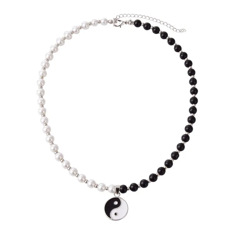 Wholesale Eight Diagrams Pendant Necklace Jewelry Creative Beaded Necklace Black White Pearl, Black and white
Wholesale Eight Diagrams Pendant Necklace Jewelry Creative Beaded Necklace Black White Pearl, Black and white