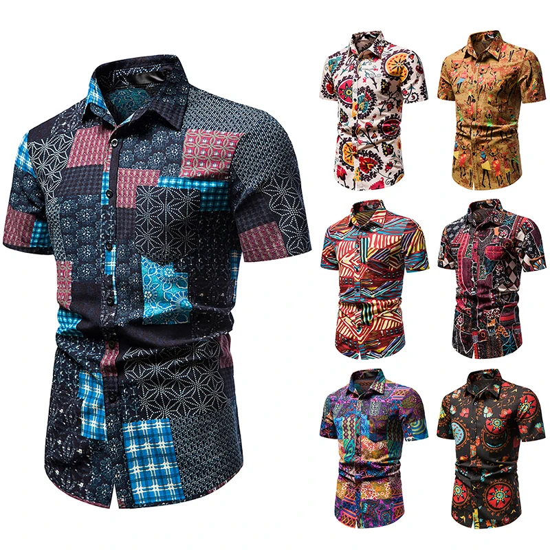 New Fashion Dynamic Men's Casual Hawaiian Printed Beach Aloha Shirts Custom Paisley Graphic Clothing T-shirts, Multicolor
New Fashion Dynamic Men's Casual Hawaiian Printed Beach Aloha Shirts Custom Paisley Graphic Clothing T-shirts, Multicolor