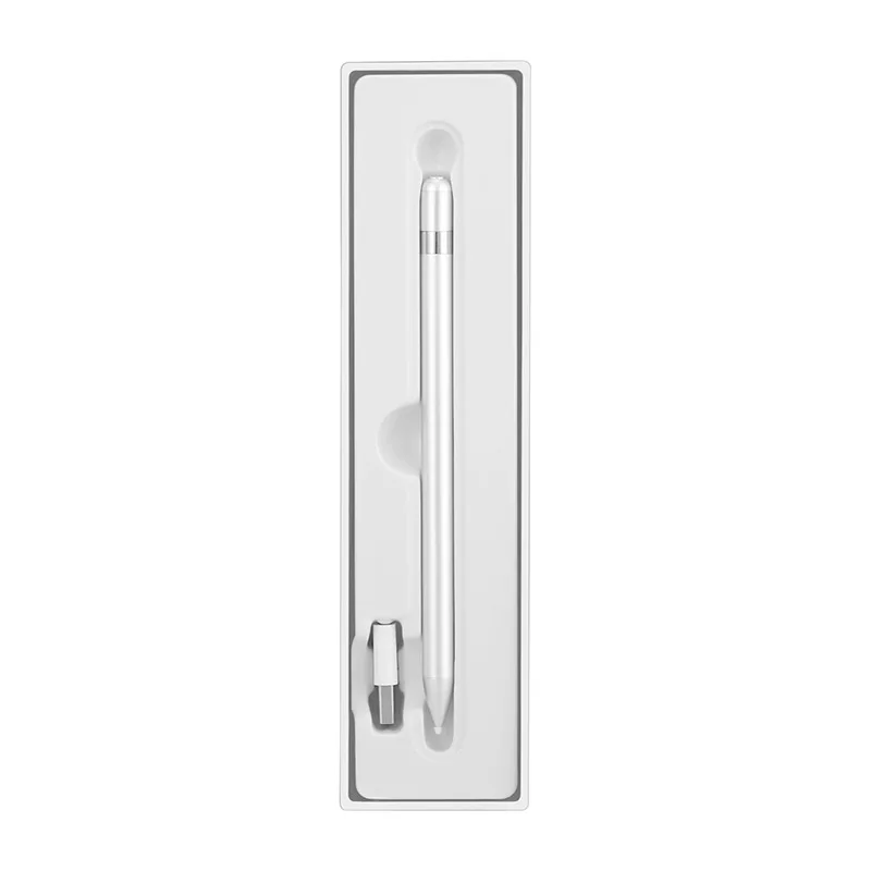 BUBM Silicone Tip Rechargeable Touch Screen Active Capacitive Stylus Pen For iPad, White and silver
BUBM Silicone Tip Rechargeable Touch Screen Active Capacitive Stylus Pen For iPad, White and silver