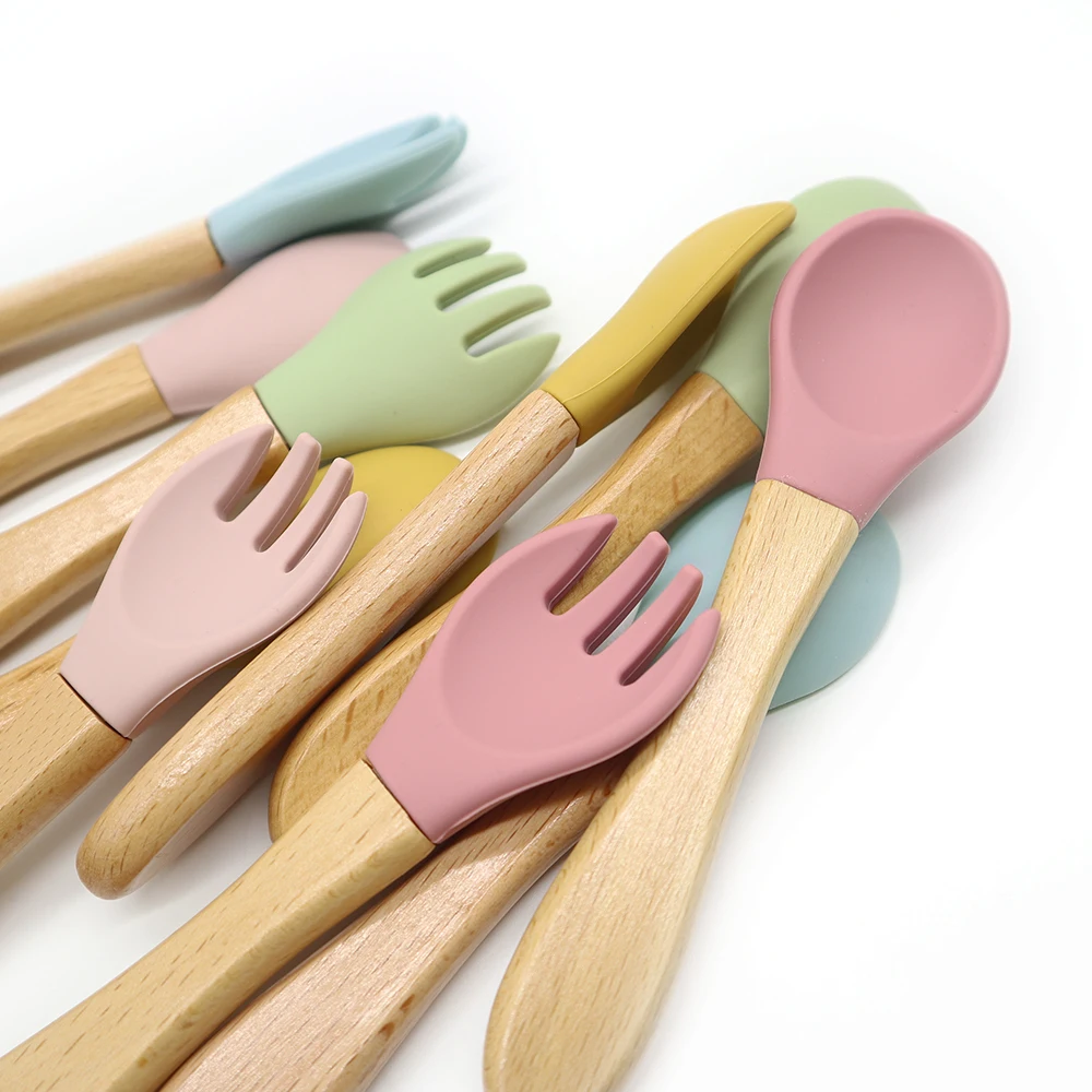 wooden BPA Free silicone slotted stand toddler black fork and spoon making machine gift set kids teak wood spoon and fork, Customized color
wooden BPA Free silicone slotted stand toddler black fork and spoon making machine gift set kids teak wood spoon and fork, Customized color