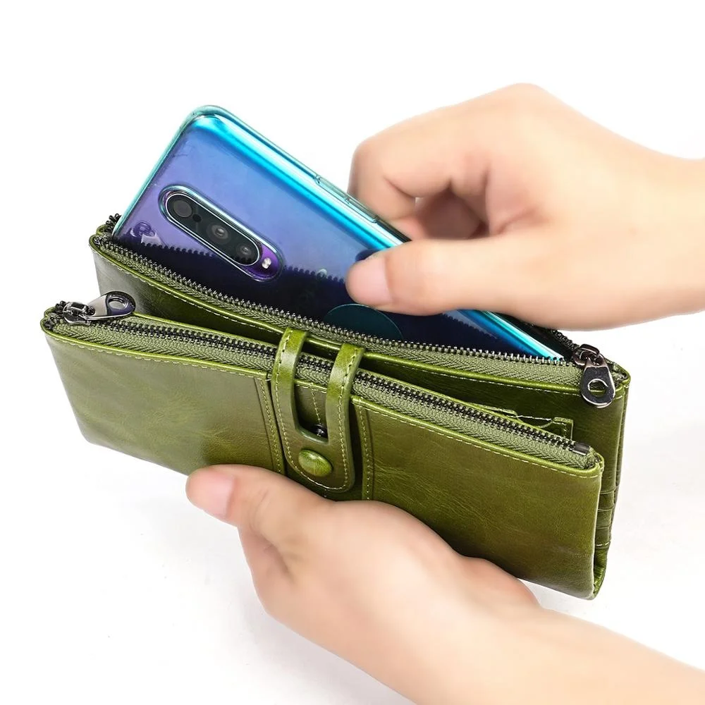 Leather Slim Coin Card Slots Holder Wallet Women Long Real Leather Wallet Purse With Rfid Blocking Ladies Minimalist Wallet Bag, 6colors option, oem available
Leather Slim Coin Card Slots Holder Wallet Women Long Real Leather Wallet Purse With Rfid Blocking Ladies Minimalist Wallet Bag, 6colors option, oem available