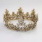 Latest Product King Crown, Gold Plating Bridal Tiara Retro Queen Aung Crown