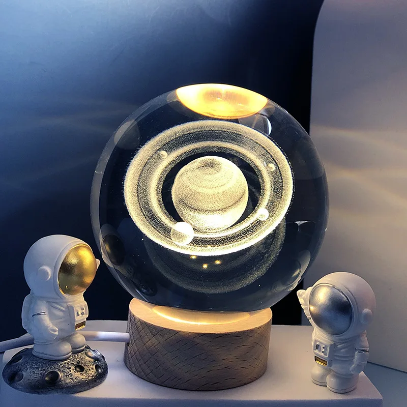 3D Engraved Crystal Galaxy Ball Ornament Night Light Glass Crystal Ball Ornament With Warm Wooden LED Light Base
3D Engraved Crystal Galaxy Ball Ornament Night Light Glass Crystal Ball Ornament With Warm Wooden LED Light Base