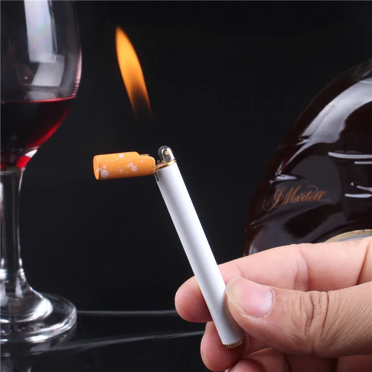 Mini cigarette Shape Lighter Creative Personality New Unique Creative Grinding Wheel Open Flame Lighter
Mini cigarette Shape Lighter Creative Personality New Unique Creative Grinding Wheel Open Flame Lighter