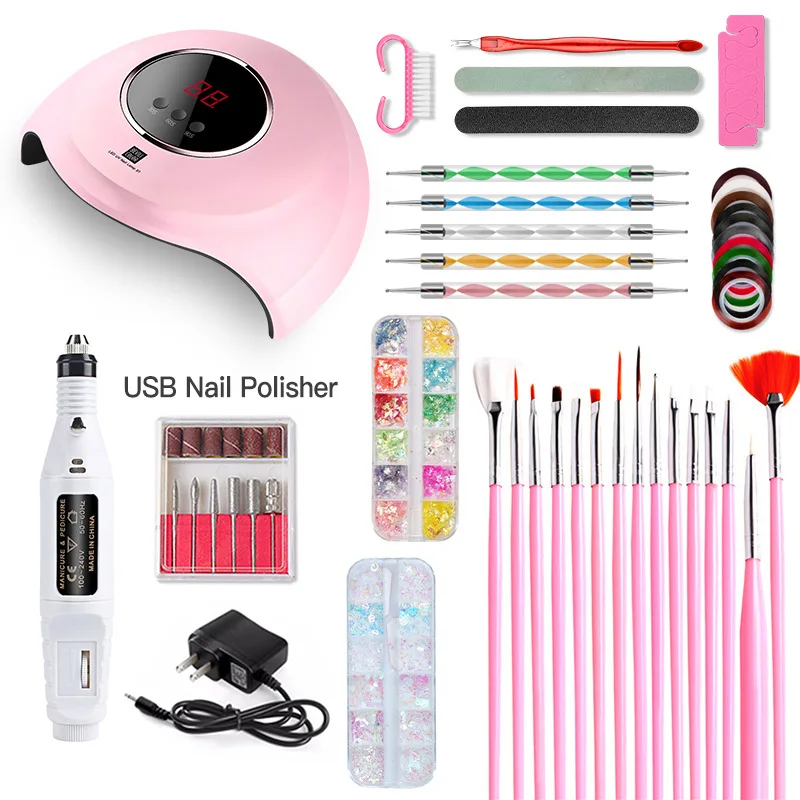 SUN S1 36W Double Light Source Polishing Pen Gel Nail Set Kit With UV Led Lamp, Customized
SUN S1 36W Double Light Source Polishing Pen Gel Nail Set Kit With UV Led Lamp, Customized