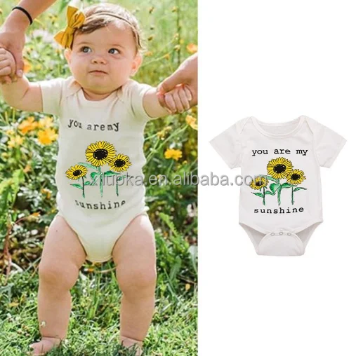Fashion Wholesale Children Baby Clothes Sunflower Print Short Sleeve Baby Clothing Romper, Picture
Fashion Wholesale Children Baby Clothes Sunflower Print Short Sleeve Baby Clothing Romper, Picture