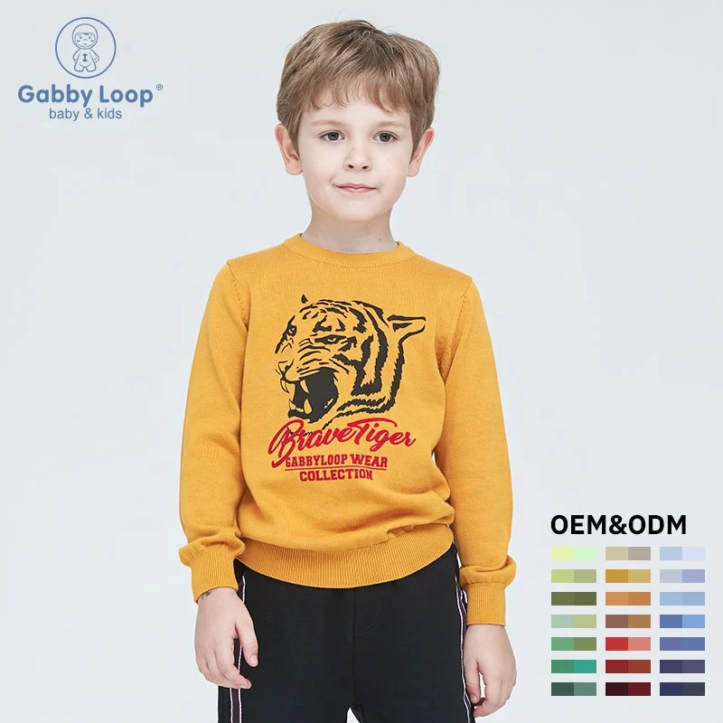 Gabby Loop Kids Soft Autumn Long Sleeve 100% Cotton Boys Sweater Animal Print Knit Sweater For Children Kids Sweater Pullover
Gabby Loop Kids Soft Autumn Long Sleeve 100% Cotton Boys Sweater Animal Print Knit Sweater For Children Kids Sweater Pullover