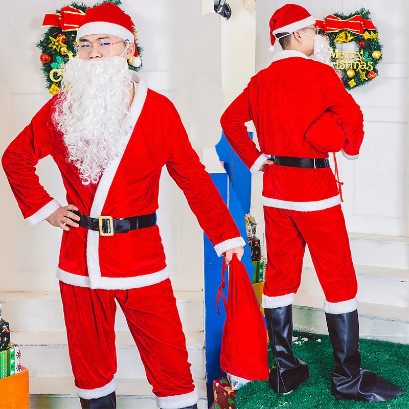Christmas Performance Costume Adult Men Santa Claus Christmas Costume Men's Clothing for Christmas
Christmas Performance Costume Adult Men Santa Claus Christmas Costume Men's Clothing for Christmas