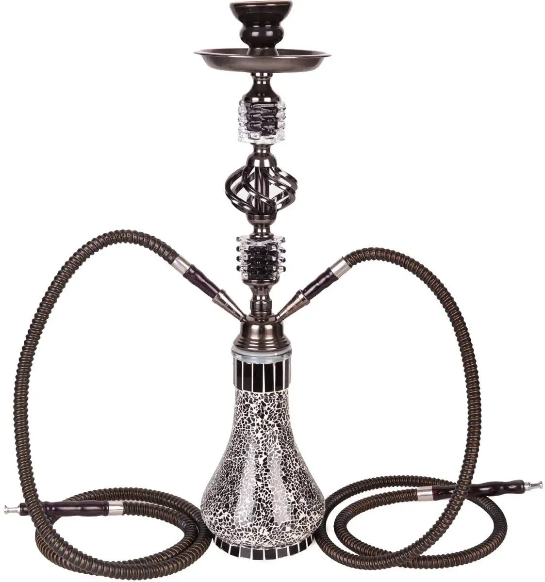 21" Shisha Hookah Narghile Pipe with 2 Hose, Party Smoking Set Black, Without Nicotine, Custom color
21" Shisha Hookah Narghile Pipe with 2 Hose, Party Smoking Set Black, Without Nicotine, Custom color