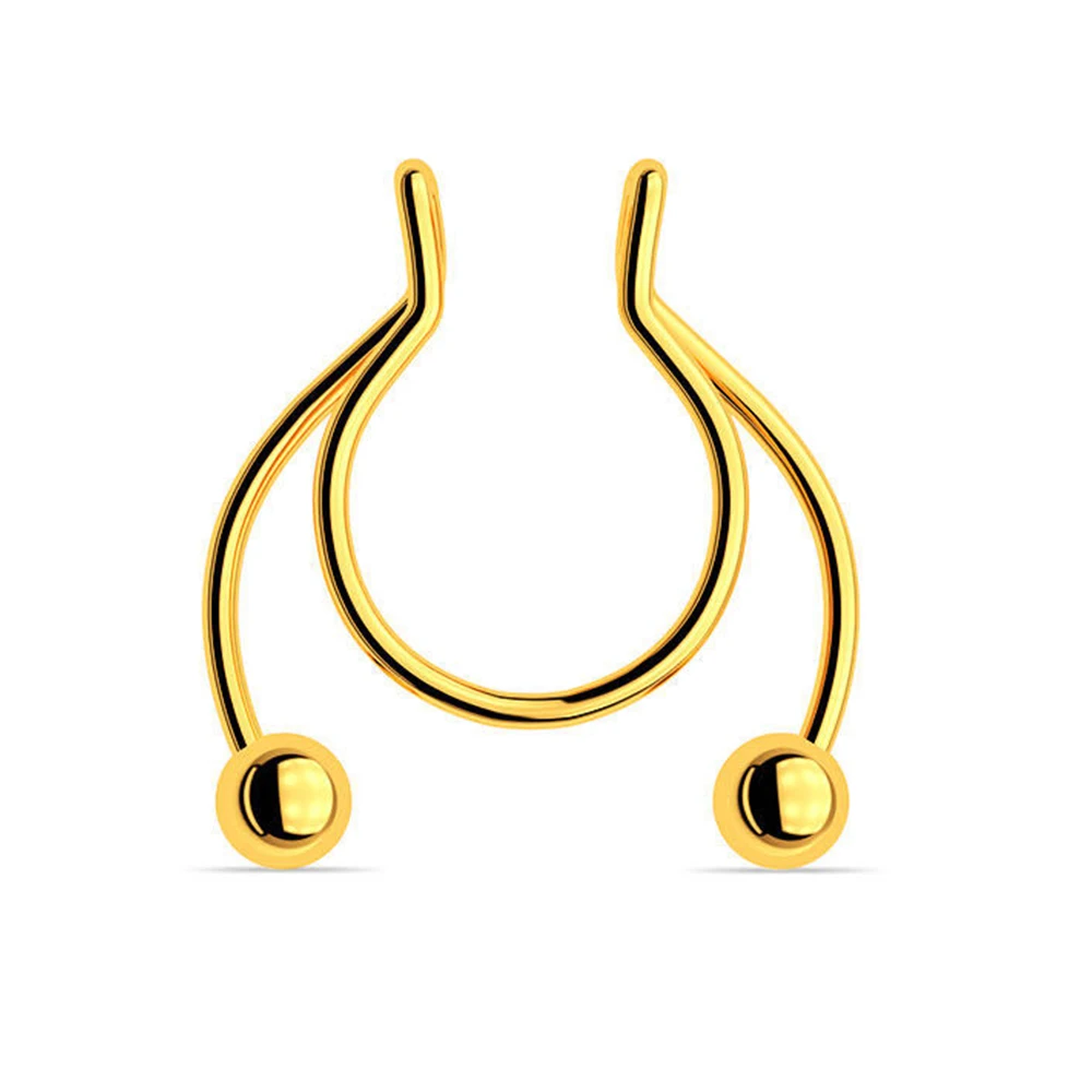 Shaped Nose Ring Hoop Septum Rings Stainless Steel Magnet Nose Piercing Piercing Body Jewelry Hip Hop Rock
Shaped Nose Ring Hoop Septum Rings Stainless Steel Magnet Nose Piercing Piercing Body Jewelry Hip Hop Rock