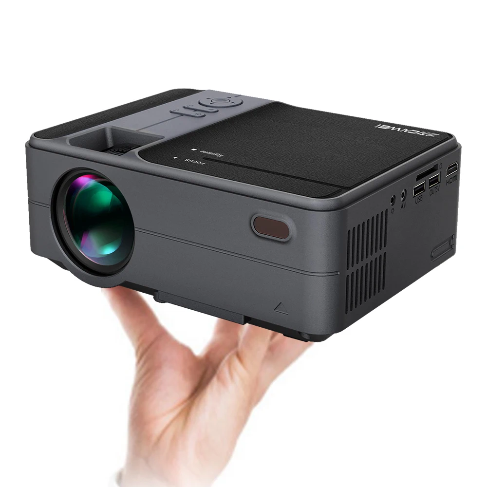 EUG Factory Hot Selling LED Projector Cell phone Projector support mobile phones wireless/wired mirroring 1080P Full HD
EUG Factory Hot Selling LED Projector Cell phone Projector support mobile phones wireless/wired mirroring 1080P Full HD