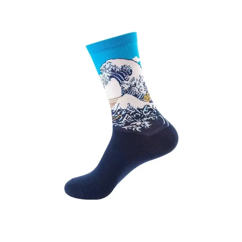 2021 fashion design oil painting color pattern men's middle cotton socks calcetines-por-mayor, Colors
2021 fashion design oil painting color pattern men's middle cotton socks calcetines-por-mayor, Colors