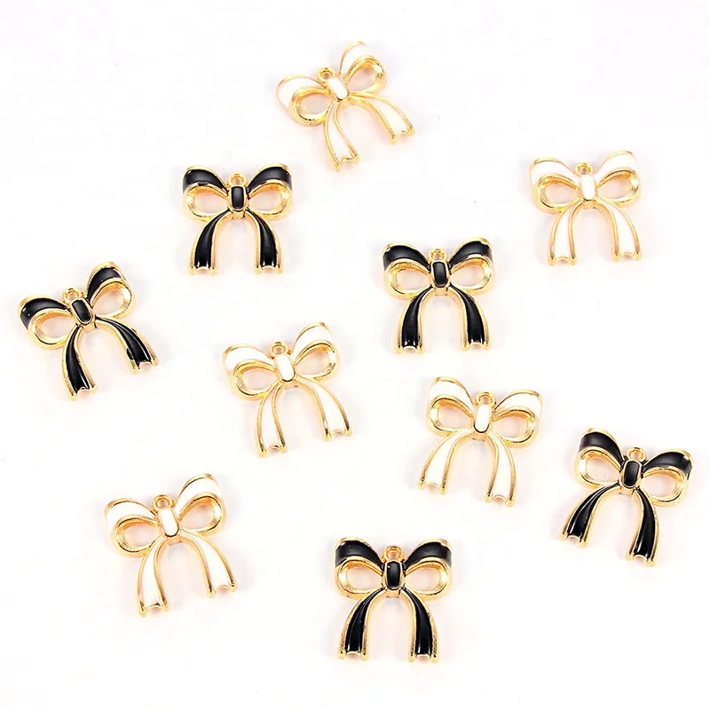 Lovely Sweet White/Black Enamel Alloy Bow Charm Pendant for Women Girls DIY Jewelry Findings Necklace Earrings Jewelry Making, Picture show
Lovely Sweet White/Black Enamel Alloy Bow Charm Pendant for Women Girls DIY Jewelry Findings Necklace Earrings Jewelry Making, Picture show