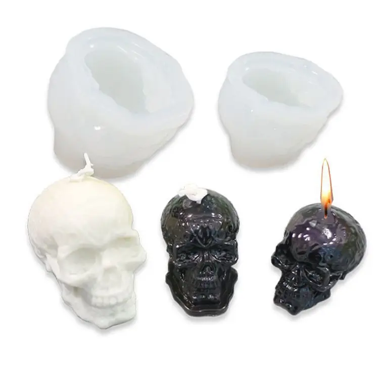Sika Deer silicone mold three dimensional skull ice mold DIY mousse cake baking tool incense candle silicone mold
Sika Deer silicone mold three dimensional skull ice mold DIY mousse cake baking tool incense candle silicone mold