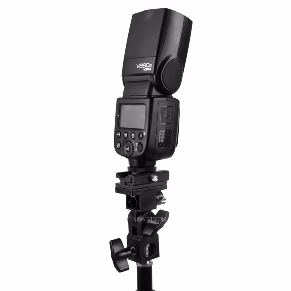 B Type Flash Hot Shoe Adapter Trigger Umbrella Holder Swivel Light Stand Bracket