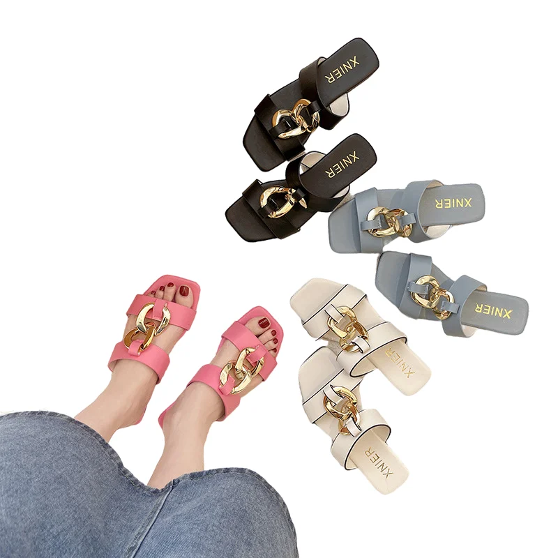 China Stylish Platform Sandals Shoe Flat Women's Sandals Fashion Slides Summer Rivet Slippers
China Stylish Platform Sandals Shoe Flat Women's Sandals Fashion Slides Summer Rivet Slippers