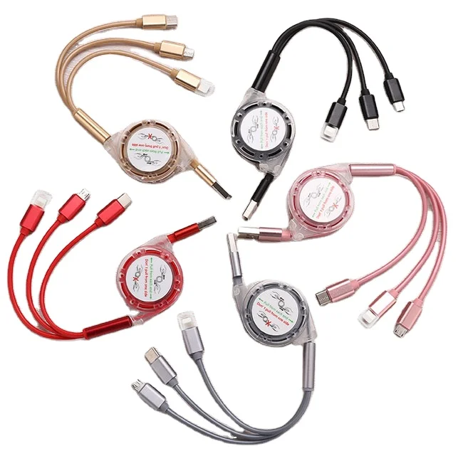 Wholesale high quality 3 in 1 usb cable Charging Cable Multi-function Mobile Phone Quick Charge Usb C Cable
Wholesale high quality 3 in 1 usb cable Charging Cable Multi-function Mobile Phone Quick Charge Usb C Cable
