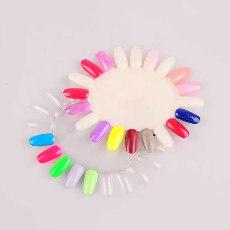 Round acrylic nail art shop uv gel acrylic color chart polish fan oval nail display, Natural
Round acrylic nail art shop uv gel acrylic color chart polish fan oval nail display, Natural