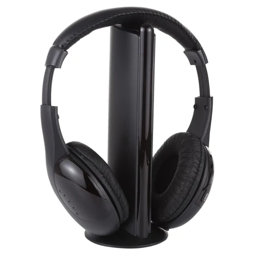 

High Quality Earphone Headset MH2001 Hi-Fi 5 in 1 Receiver + Emitter Wireless Headphone Earbud, Black