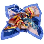 Logo Customization New Twill Silk Scarf Designer New Product Factory Direct Ladies Custom Twill Silk Scarf Printing