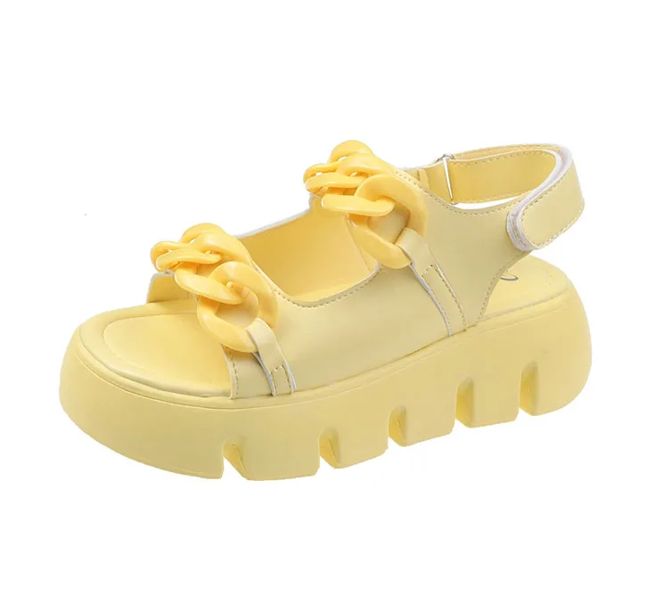 World-win 2021 new chunky chain platform sandals designer women's fashion sneakers Ladies Sandals Sexy Fashion, Black/white/yellow
World-win 2021 new chunky chain platform sandals designer women's fashion sneakers Ladies Sandals Sexy Fashion, Black/white/yellow