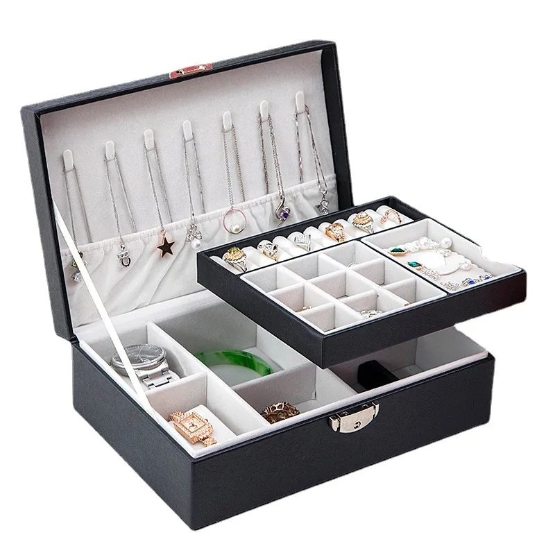 New Jewelry Storage Box Creative Drawer Portable Multilayer Cosmetic Storage Box PU Leather Jewelry Box
New Jewelry Storage Box Creative Drawer Portable Multilayer Cosmetic Storage Box PU Leather Jewelry Box